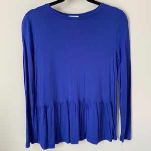 Old Navy Royal Blue Peplum Top